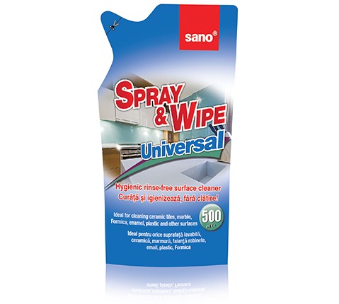 Sano Universal Spray&Amp;Wipe Rez 500 Ml 2021 sanito.ro